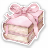 Waterverf Coquette Elementen Sticker (Voorkant)