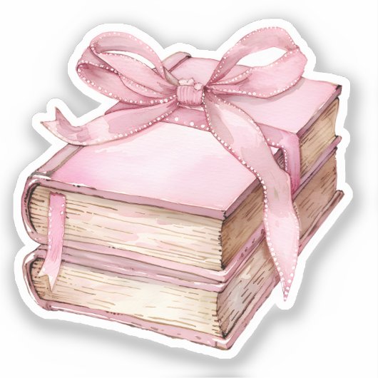 Waterverf Coquette Elementen Sticker (Voorkant)