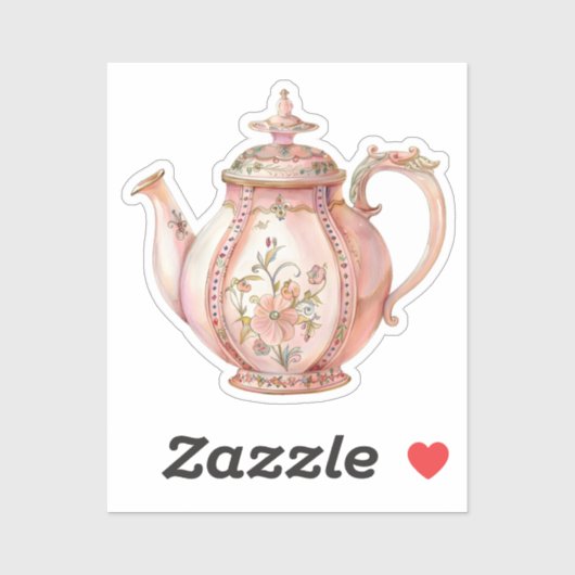 Waterverf Coquette Elementen Sticker (Vel)