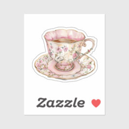 Waterverf Coquette Elementen Sticker