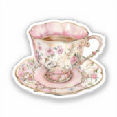 Waterverf Coquette Elementen Sticker (Voorkant)