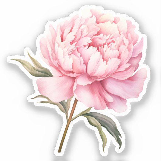 Waterverf Coquette Elementen Sticker (Voorkant)