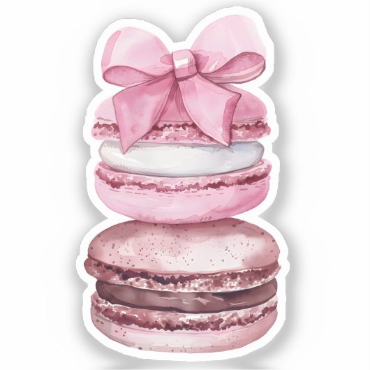 Waterverf Coquette Elementen Sticker (Voorkant)