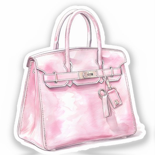 Waterverf Coquette Elementen Sticker (Voorkant)