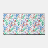 Waterverf Coral Pattern Bureaumat (Voorkant)