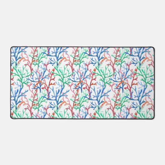 Waterverf Coral Pattern Bureaumat (Voorkant)