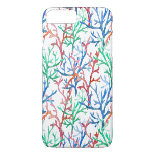 Waterverf Coral Pattern iPhone 8/7 Plus Hoesje