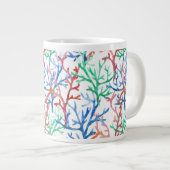 Waterverf Coral Pattern Grote Koffiekop (Voorkant rechts)