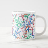 Waterverf Coral Pattern Grote Koffiekop (Rechts)