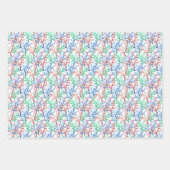 Waterverf Coral Pattern Inpakpapier Vel (Voorkant 2)