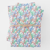 Waterverf Coral Pattern Inpakpapier Vel (In situ)