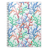 Waterverf Coral Pattern Notitieboek (Voorkant)
