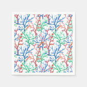 Waterverf Coral Pattern Servet (Voorkant)