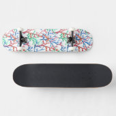 Waterverf Coral Pattern Skateboard (Horizontaal)