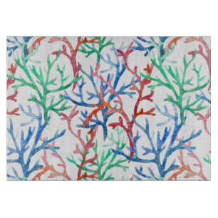Waterverf Coral Pattern Snijplank