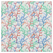 Waterverf Coral Pattern Stof (Swatch)