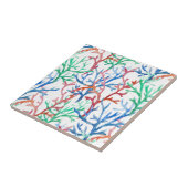 Waterverf Coral Pattern Tegeltje (Zijkant)