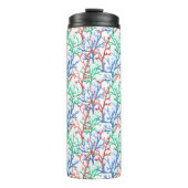 Waterverf Coral Pattern Thermosbeker (Voorkant)