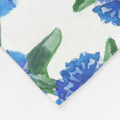waterverf cornbloemen fleece deken (Hoek)
