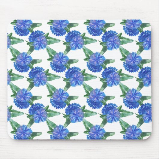 waterverf cornbloemen muismat (Voorkant)