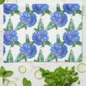 waterverf cornbloemen theedoek (Gevouwen)