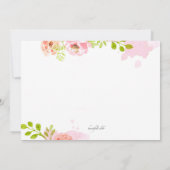 Waterverf Cosmetics Afstuderen Invitation Kaart (Achterkant)