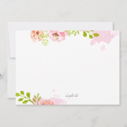 Waterverf Cosmetics Afstuderen Invitation Kaart (Achterkant)