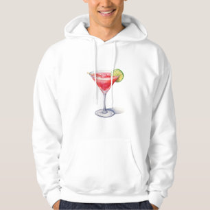 Waterverf Cosmopolitan Cocktail Drink Hoodie