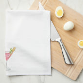 Waterverf Cosmopolitan Cocktail Theedoek (Quarter Fold)