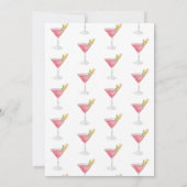 Waterverf Cosmopolitan schudt het op met cocktails Kaart (Achterkant)