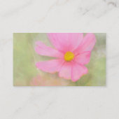 Waterverf Cosmos-profielkaart Visitekaartje (Achterkant)