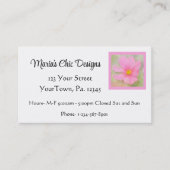 Waterverf Cosmos-profielkaart Visitekaartje (Voorkant)