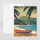 Waterverf Costa Rica Briefkaart (Voorkant / Achterkant)