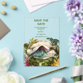 Waterverf Costa Rica Destination Wedding Save the Acryl Uitnodigingen (Insitu (Huwelijk))