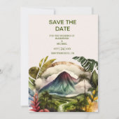 Waterverf Costa Rica Destination Wedding Save the Save The Date (Voorkant)