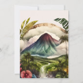 Waterverf Costa Rica Destination Wedding Save the Save The Date (Achterkant)