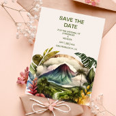 Waterverf Costa Rica Destination Wedding Save the Save The Date