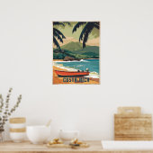 Waterverf Costa Rica Poster (Keuken)