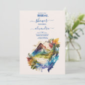 Waterverf Costa Rica-stuurgids Kaart (Staand voorkant)