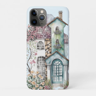 Waterverf cottage dakpan daklijst muurroeden Case-Mate iPhone case