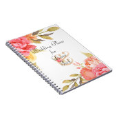 Waterverf Cottage Garden Rozen Notitieboek (Rechterzijde)