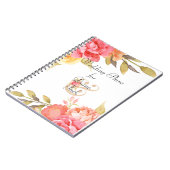 Waterverf Cottage Garden Rozen Notitieboek (Linkerzijde)