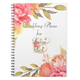 Waterverf Cottage Garden Rozen Notitieboek