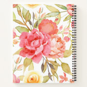 Waterverf Cottage Garden Rozen Notitieboek (Achterkant)