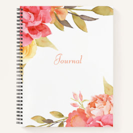 Waterverf Cottage Garden Rozen Notitieboek