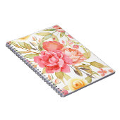 Waterverf Cottage Garden Rozen Notitieboek (Rechterzijde)