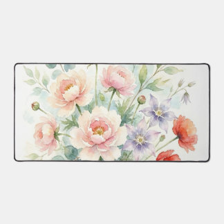Waterverf Cottage Tuin Wilde Bloemen Boeket Bureaumat