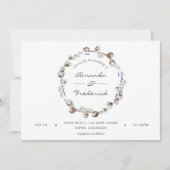 Waterverf Cotton Lavender Country Weddenschap Kaart (Voorkant)