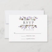 Waterverf Cotton Lavender Country Weddenschap RSVP (Voorkant)