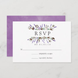 Waterverf Cotton Lavender Country Weddenschap RSVP